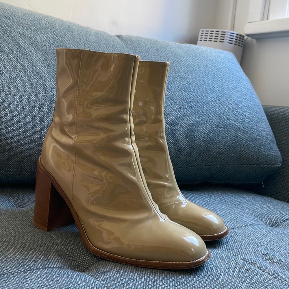 Maryam Nassir Zadeh — patent leather boots — 39.5
